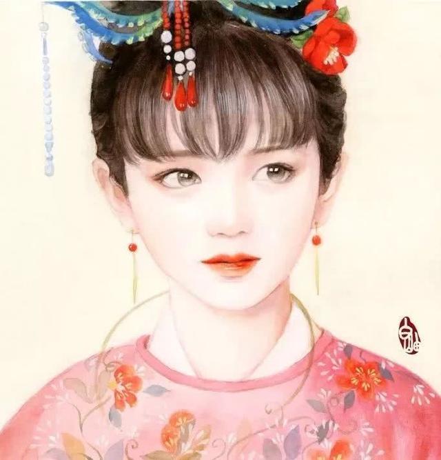 超级腻害的古风少女手绘插画，看完美得让人过目不忘