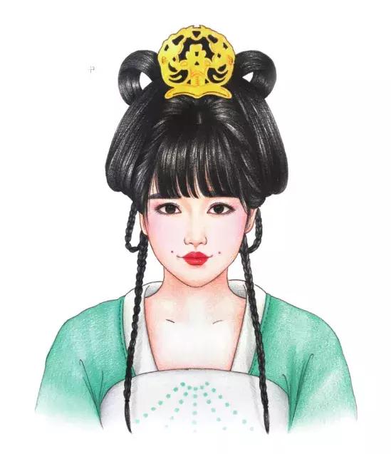 教你用彩铅画古风美女插画（附造型图解）