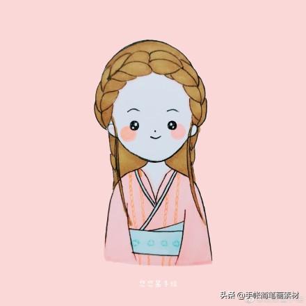 古风小姑娘简笔画~简单容易画