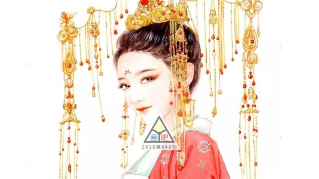 超级腻害的古风少女手绘插画，看完美得让人过目不忘