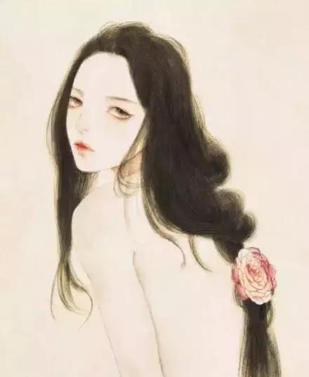 神秘插画师笔下的古风美人，清冷且慵懒，一眼难忘，再看沉沦