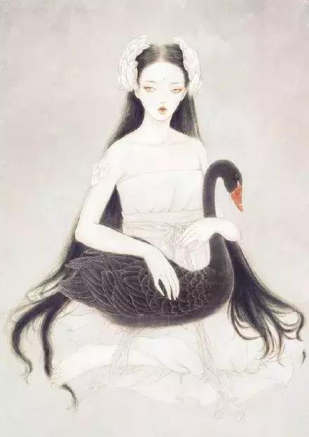 神秘插画师笔下的古风美人，清冷且慵懒，一眼难忘，再看沉沦