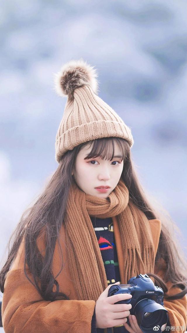 美少女 冬日雪景大片