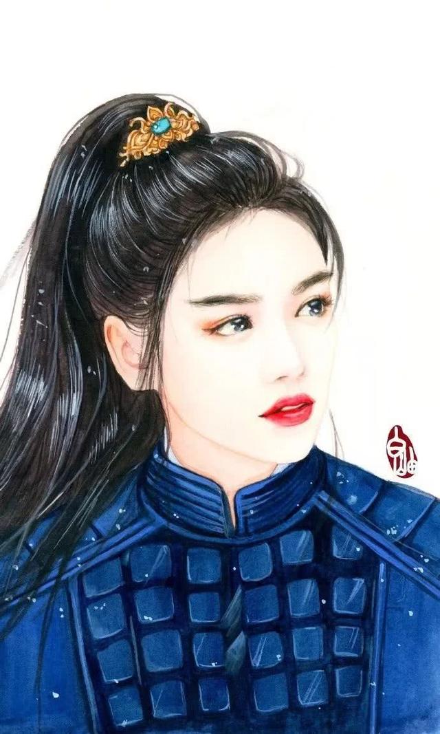 超级腻害的古风少女手绘插画，看完美得让人过目不忘