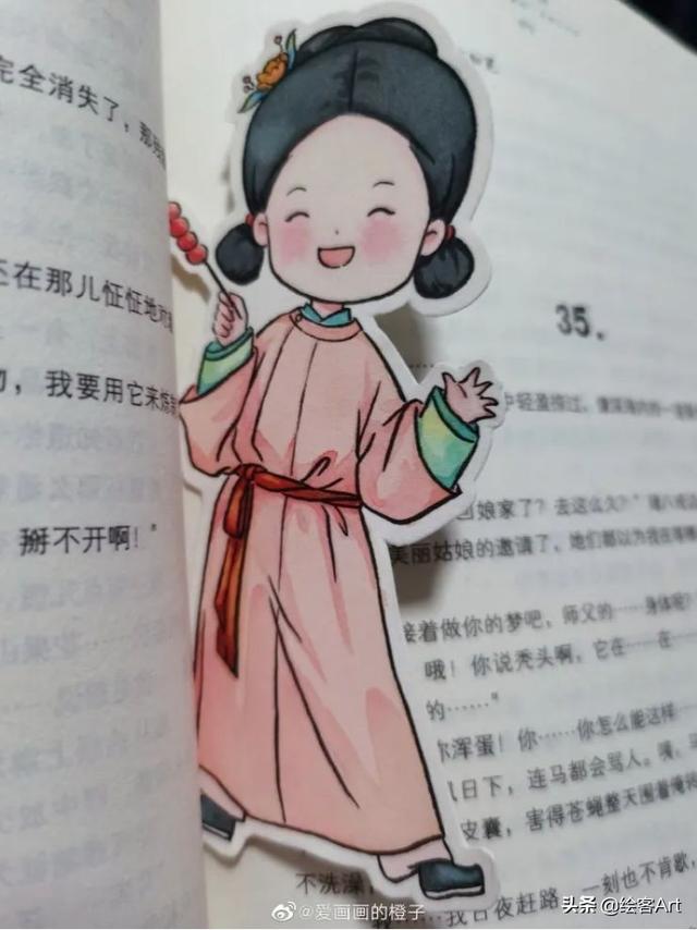 画技-20 可爱值+30，简笔国风小美人，这回你总能眼会手也会了吧