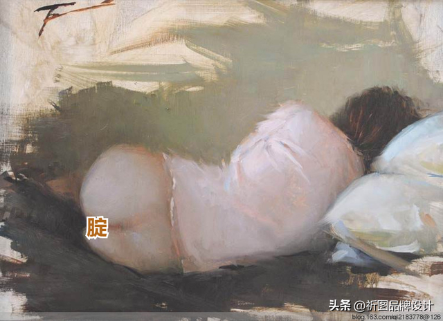 “乳”此美丽的人体油画作品，肌肤如此细腻丝滑，真美