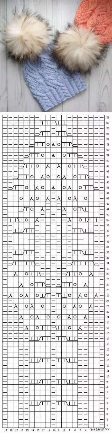 20款棒针编织帽子，10款非常好看图样，织女们收藏！送心爱的人