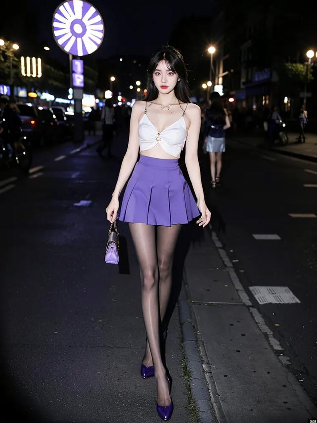 黑丝美腿穿搭性感美女