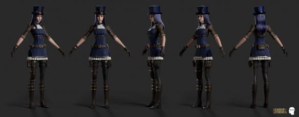 《LOL》宣传CG角色3D建模公布 皮城女警性感美艳