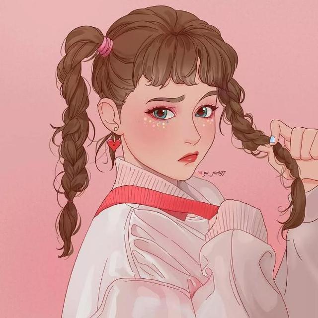 一组动漫美少女精美插画合集，楚楚动人的样子惹人怜爱