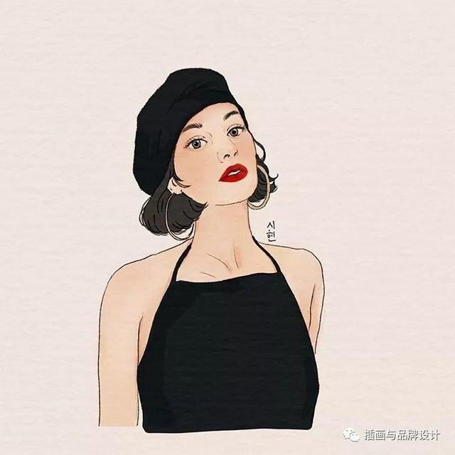 插画丨韩国森系美女插画师的超清新人像，给你一阵沁人心脾的清凉美感