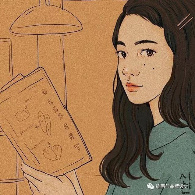 插画丨韩国森系美女插画师的超清新人像，给你一阵沁人心脾的清凉美感