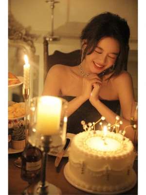 美女生日蛋糕图案大全(美女私房写真日记第十期，千金小姐的生日派对)