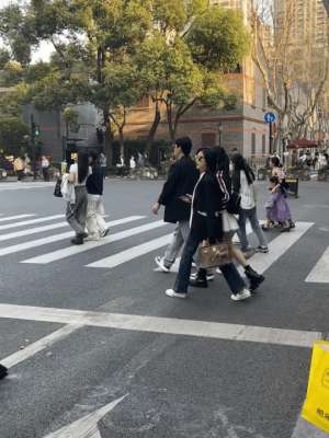 顺拐美女(鲍蕾一家四口现身上海街头，15岁贝儿大长腿吸睛二女儿顺拐了)