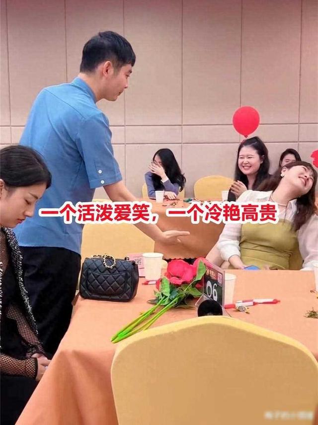 广东相亲会，微胖女孩被牵手，高瘦型美女无人搭理，网友：很识货