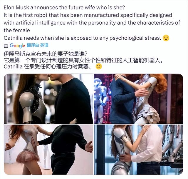 马斯克研发美女机器老婆，只需充电3天就能用一个月？