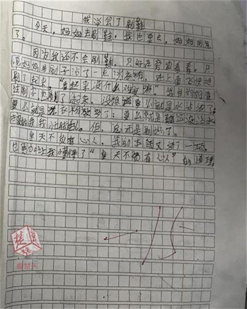 小学生作文不及格被老师打屁股成淤青 家长投诉