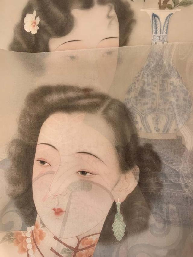 绝美透叠的效果——一组民国美女绘画作品欣赏（图）