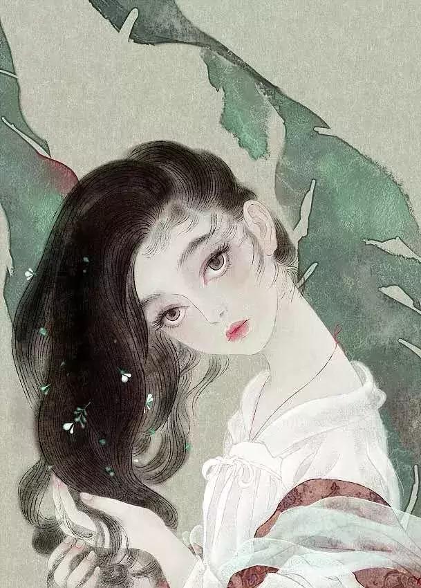 她把词牌名画成美人，每张都美得动人心弦