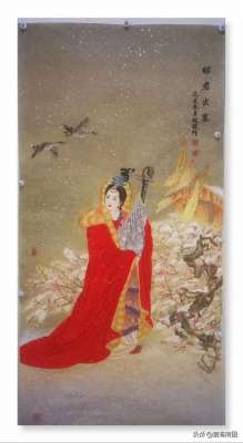 美女赵健(艺术家赵健老师国画人物画古代四大美女图作品欣赏)