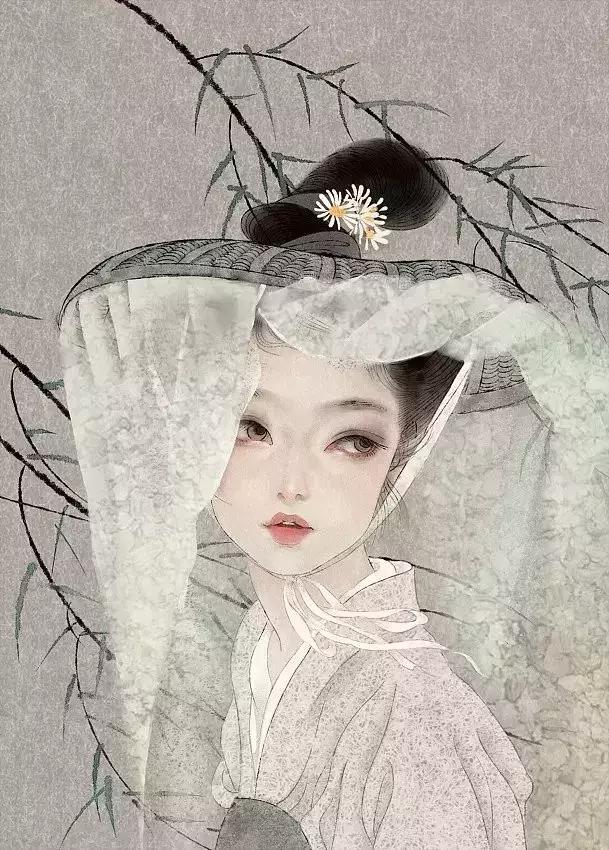 她把词牌名画成美人，每张都美得动人心弦