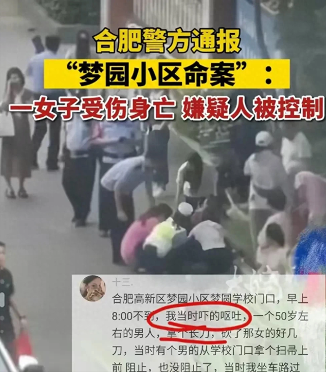 太惨了！合肥女教师在街头被前公公连刺9刀身亡，知情人爆出内情