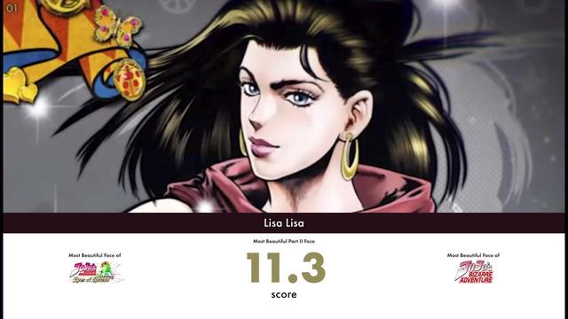 JOJO版创造101：AI评选101位角色颜值！莉莎母子最美