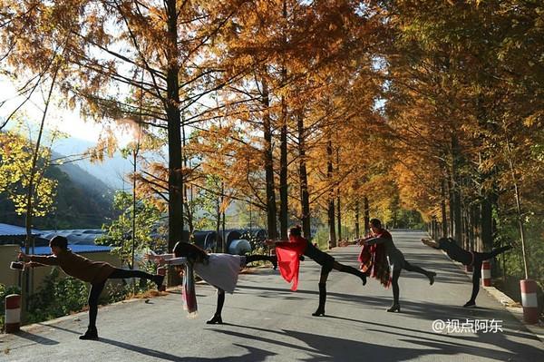 留坝“最美乡村公路”景色迷人 美女劈叉倒立一路撒欢（组图）