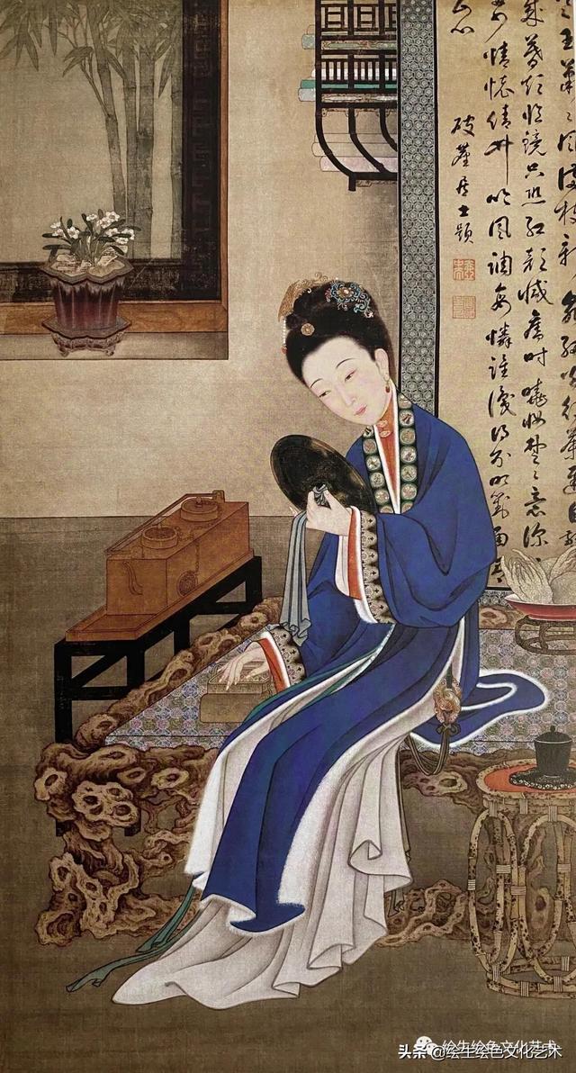 故宫藏清代名画《胤禛妃行乐图》中的美女们是雍正帝的妃嫔吗？